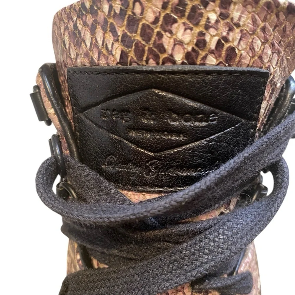 Tory Burch Mid-top Snakeskin Sneakers Sz 8